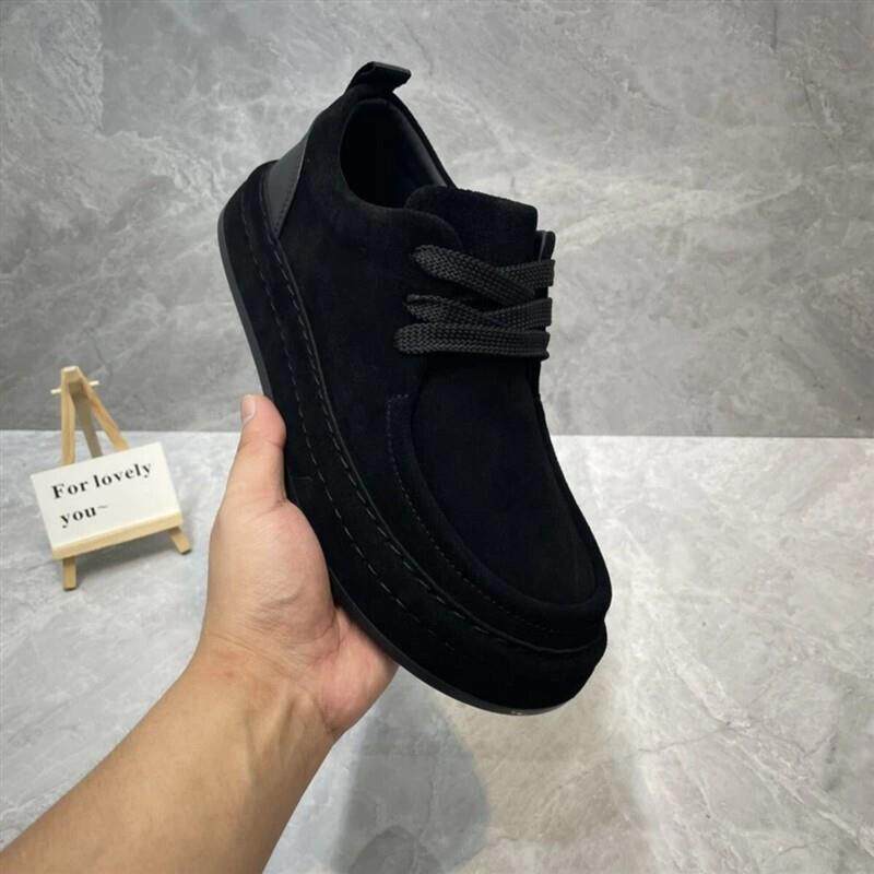 贰两生活好物秋时尚休闲鞋男潮流百搭一脚蹬懒人鞋软底纯色散步鞋