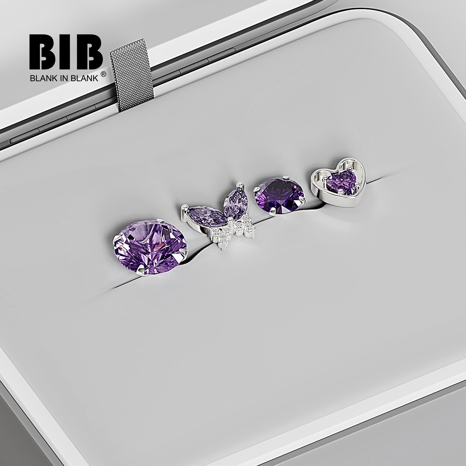 S925耳钉多巴胺小耳钉耳骨钉纯银