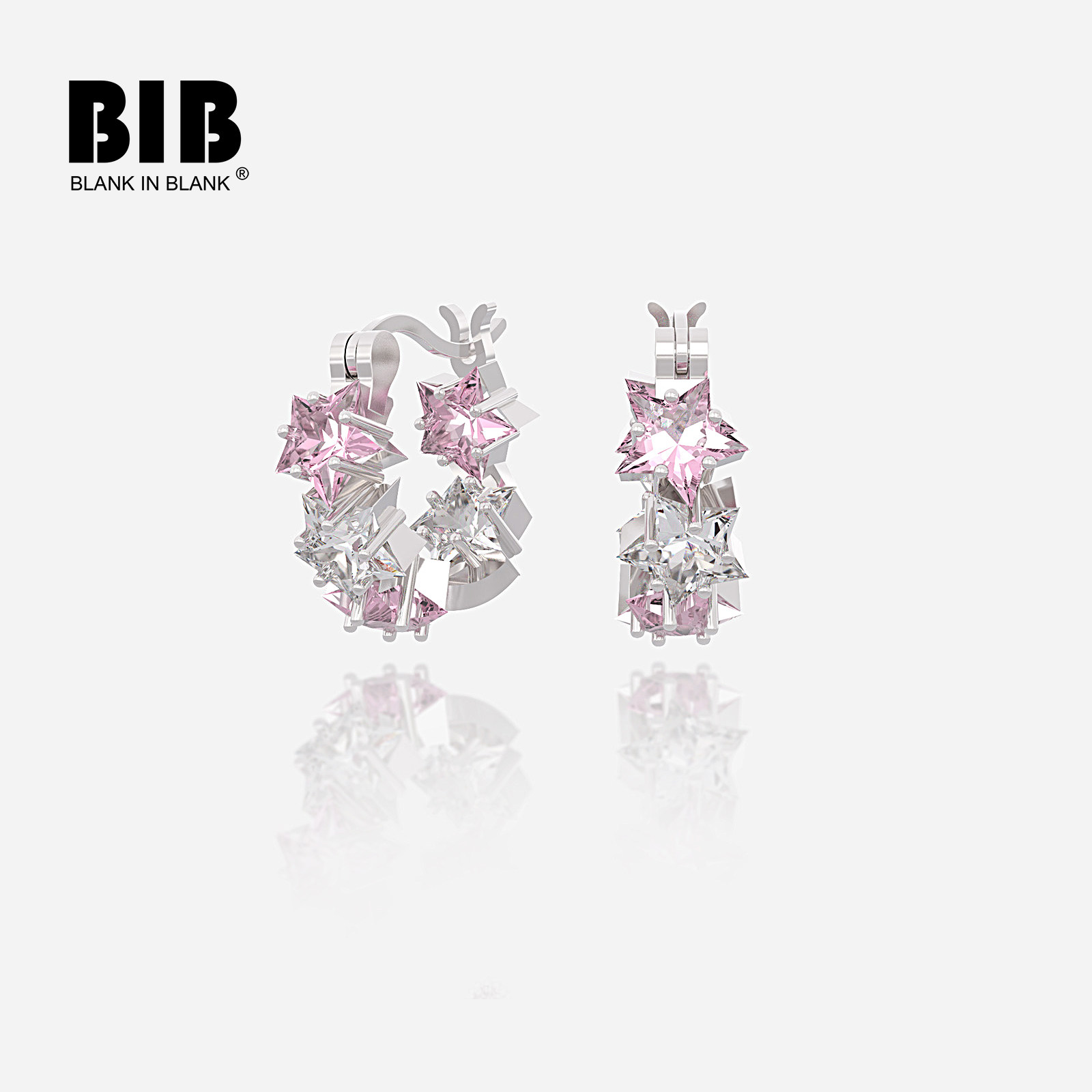 礼物星光反转高级耳环原创设计女