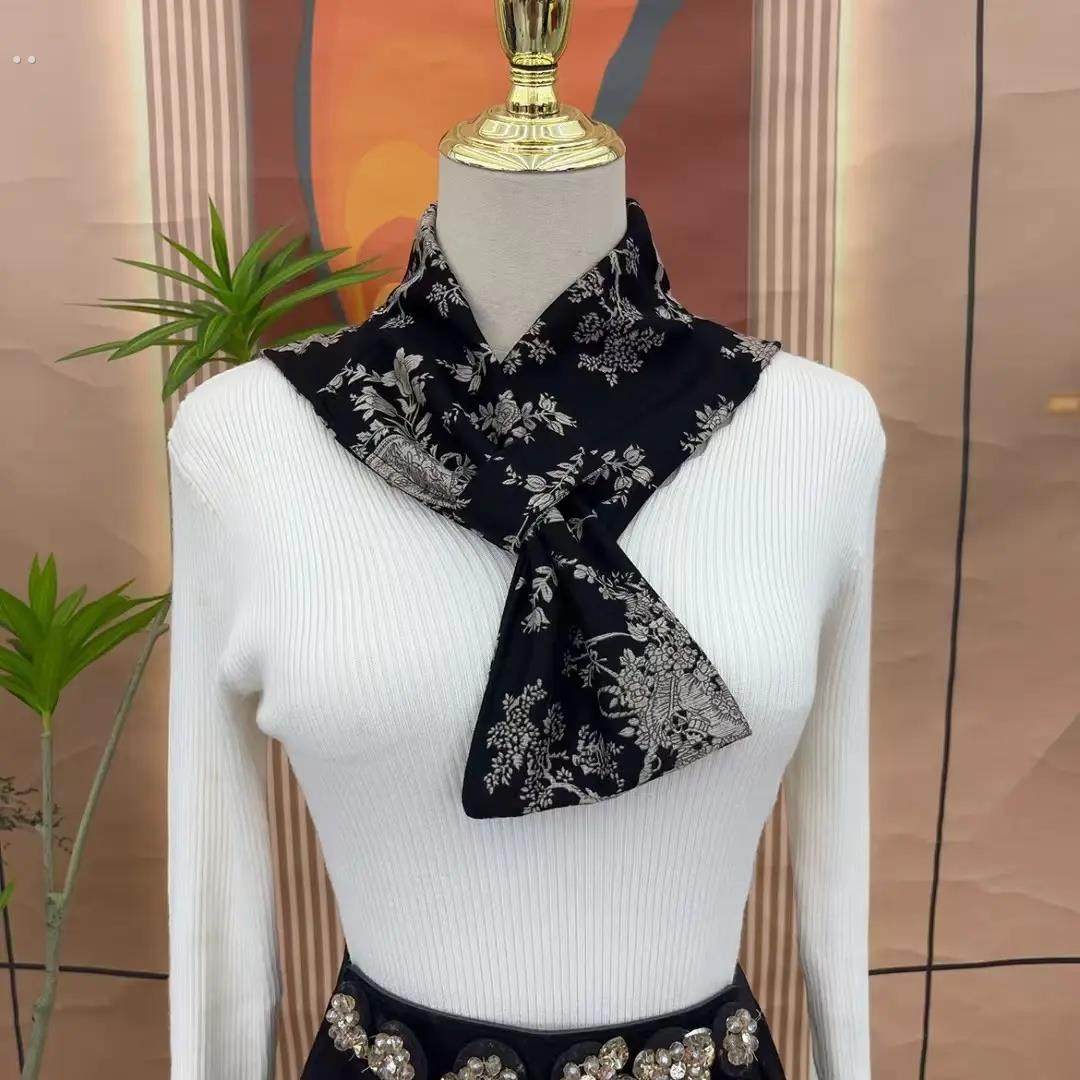 新款德绒带兜护颈围脖防寒百搭脖套防风保暖围巾保暖护颈长巾