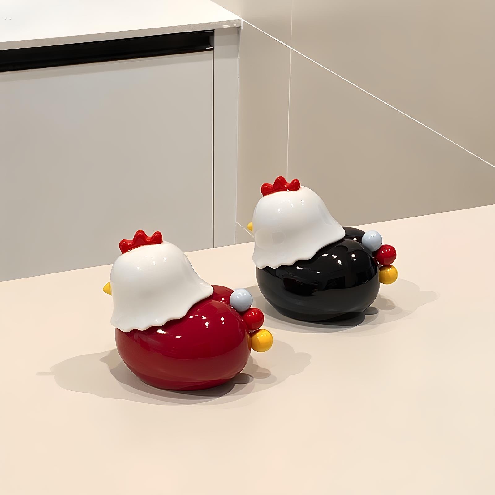 采购产品鸡肉水果叉，可访问的豪华和高端小叉，陶瓷储物罐，创意