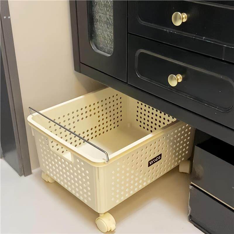 【新家的100个快递】浴室柜下脏衣篓水槽置物架卫生间拉篮收纳筐