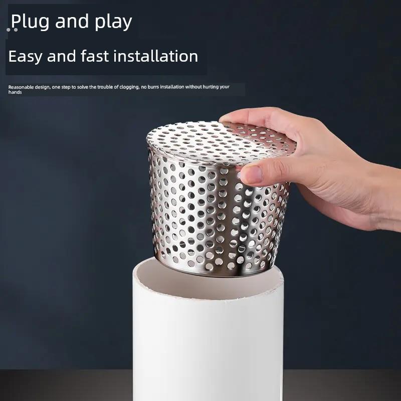 圆管堵头Pvc墙堵防堵天台大排气量排气口安装简易304材质