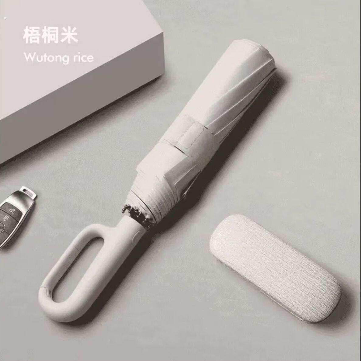 环扣全自动晴雨伞折叠挂钩男女防晒两用遮阳伞加大加厚抗风暴雨伞