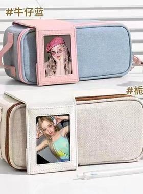 2024新款SINGBA小卡笔袋小众设计感大容量女小初高学生ins高颜值