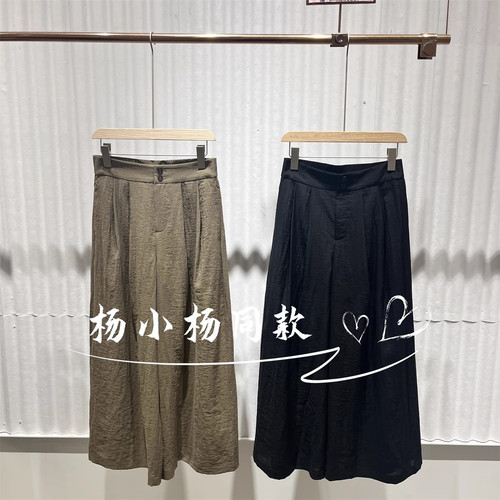 衣播商场同款松弛宽松山本裤女25夏季新款阔腿休闲裤BDS7KD2913