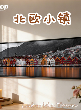 botop拼图成人北欧小镇风景1000片进口黑卡儿童玩具礼物正品包邮