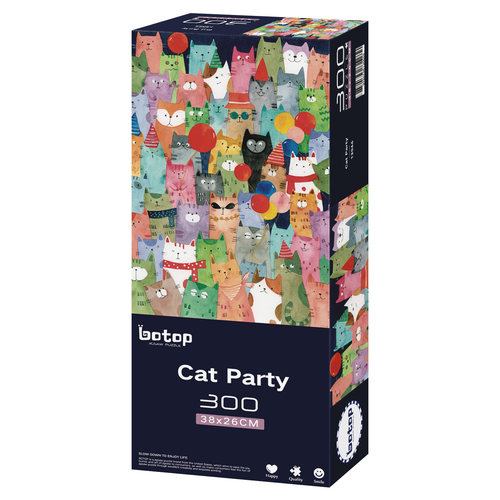 botop猫咪派对300片闪光膜拼图