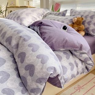 2025新款 被套床单学生宿舍三件套简约亲肤床品3 四件套100加厚四季