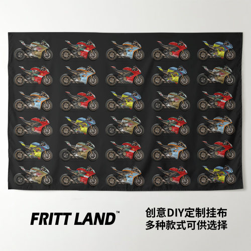 挂布杜卡迪摩托车机车骑士