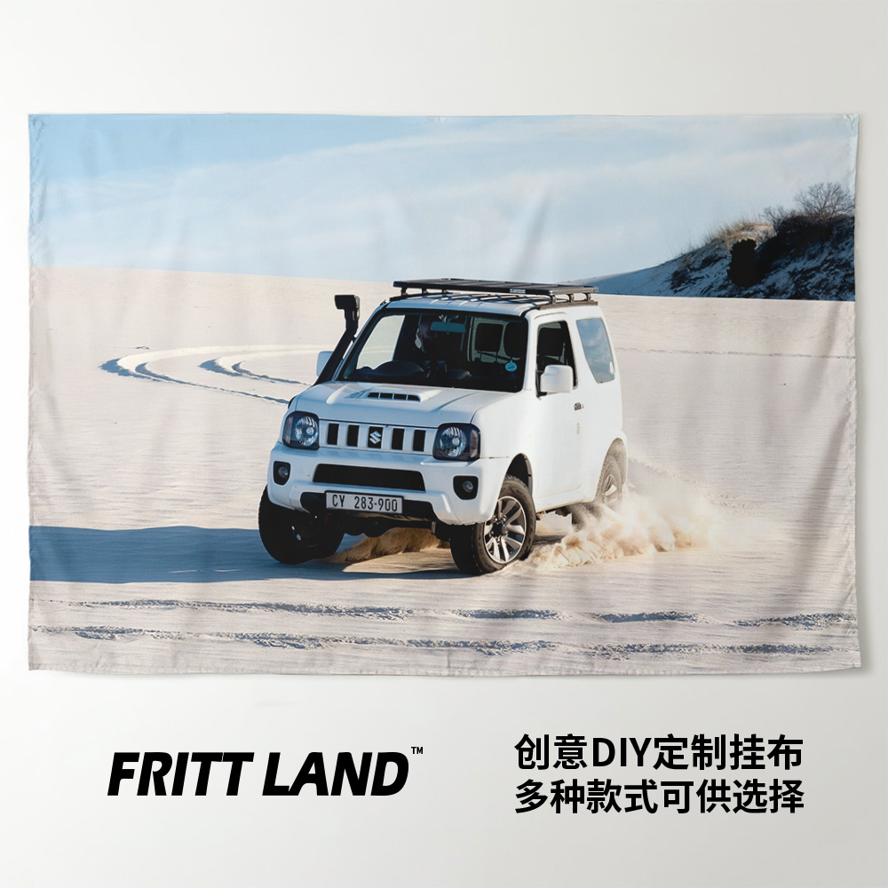 铃木吉姆尼小众越野车周边写真车迷卧室装饰画背景墙布海报挂布帘图片