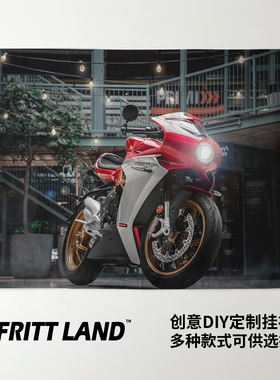 Agusta奥古斯塔Superveloce 800机车周边装饰海报墙布挂布背景布