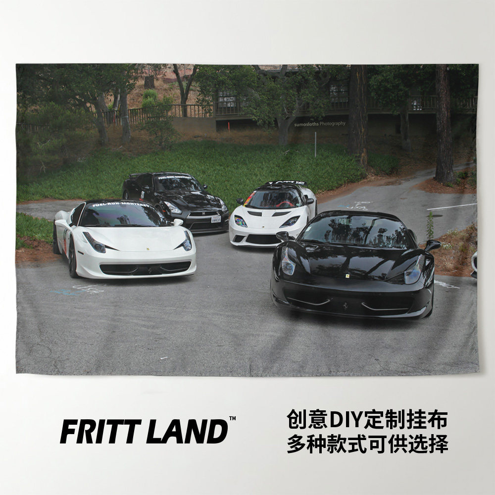 路特斯莲花lotus evora超级跑车写真装饰画背景墙布海报挂布挂毯