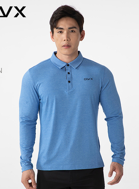 高尔夫服装男长袖T恤秋冬温暖舒适弹力速干百搭运动POLO衫