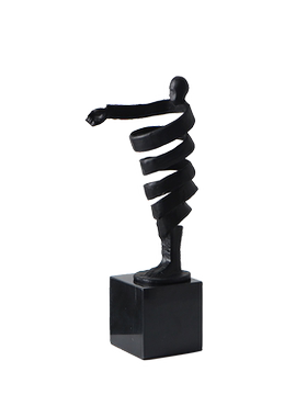 简约现代客厅金属抽象人物摆件