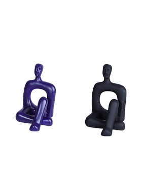 北欧风格儿童房树脂空心人物摆件