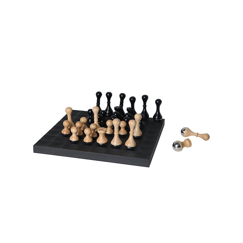 轻奢书房实木大理石国际象棋摆件