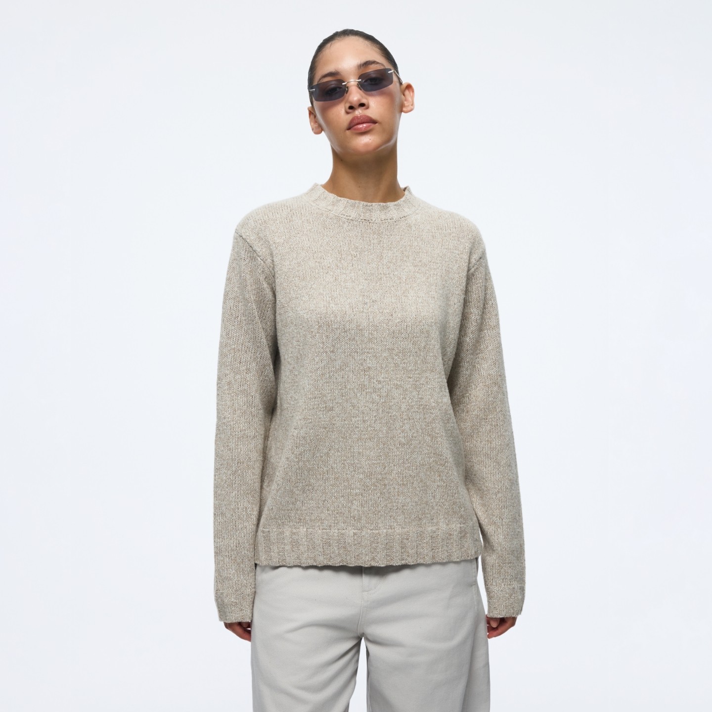 WassupHouse花纱圆领毛衣外套女慵懒高级感秋冬保暖内搭美式上衣,男装,针织衫/毛衣,淘宝优惠券,粉丝福利购,淘宝优惠卷