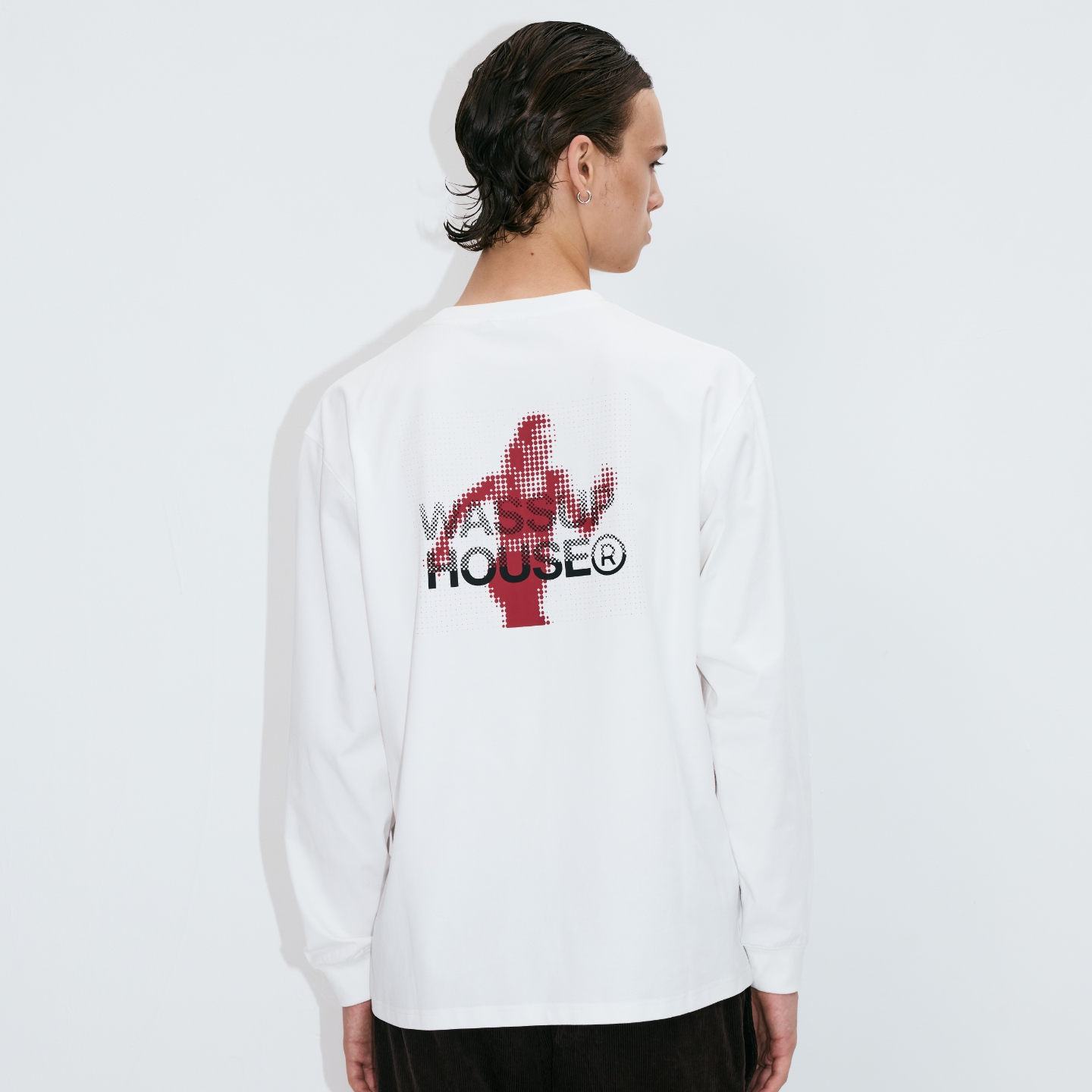 WassupHouse跑步者印花长袖T恤