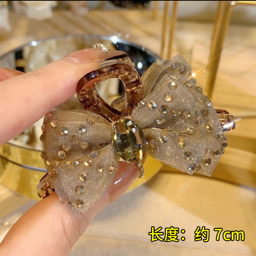韩版半抓发夹仙美蝴蝶结中号抓夹