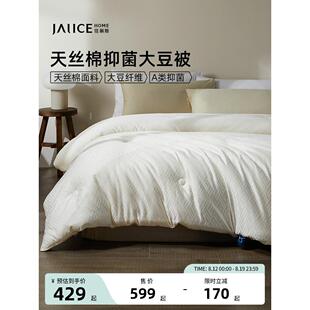 佳丽斯大豆纤维被子春秋被冬被加厚保暖双人四季通用A类抑菌被芯