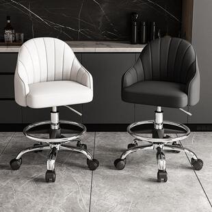 厨房做饭椅子万向轮酒吧椅收银柜台专用凳子前台坐椅厨房吧台升降