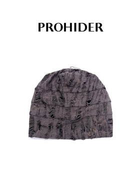 PROHIDER 韩系废土风不规则破洞冷帽PH2401236