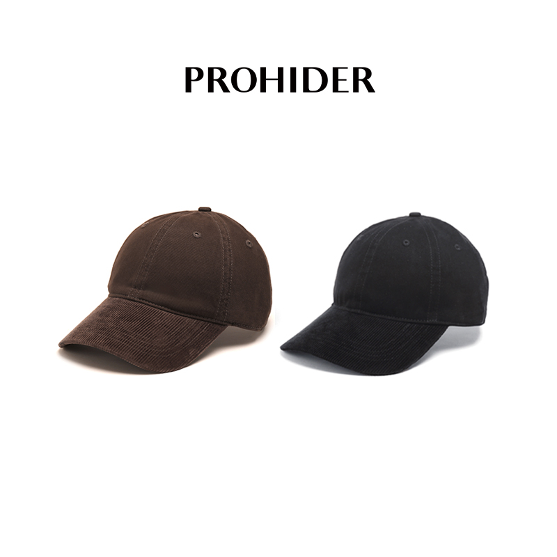 PROHIDER 休闲百搭灯芯绒拼接纯棉棒球帽PH2501112