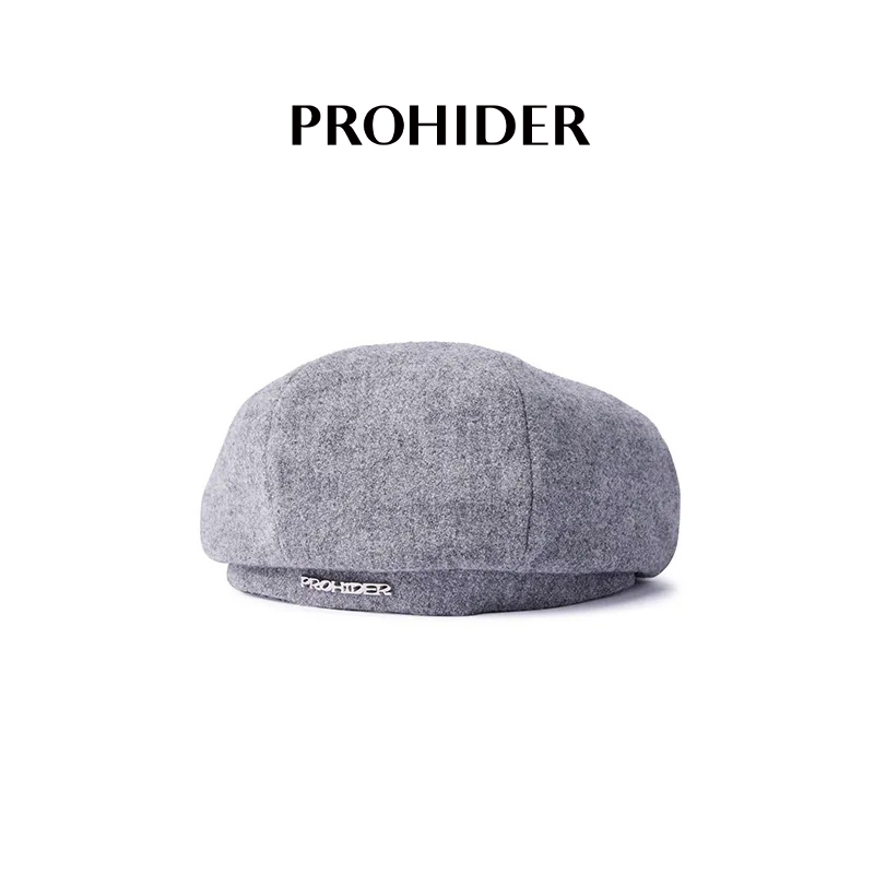 PROHIDER颇嗨 秋季新款复古经典六片文艺贝雷帽女休闲百搭显脸小