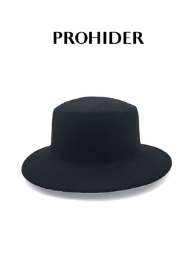 PROHIDER颇嗨 2024秋冬新款 可折叠一体成型零负担羊毛平顶帽百搭
