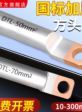 DTLF方头铜铝鼻子接线端子铜铝线鼻子堵油铜接头10-300平方铜线耳