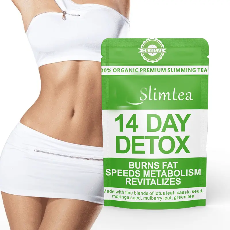 现货电商外贸出口Fast 14 Days Detox herbal slimming tea