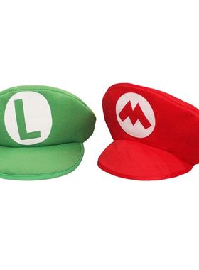 Super Mario Bros Luigi Cartoon Cosplay Hat Classic toys Anim