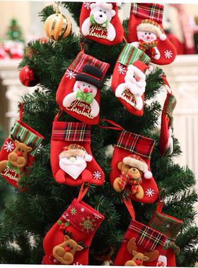 Christmas decoration tree stocking gift bag Candy bag圣诞袜