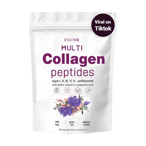 热销  多种胶原蛋白粉 multi collagen powder 胶原蛋白1磅