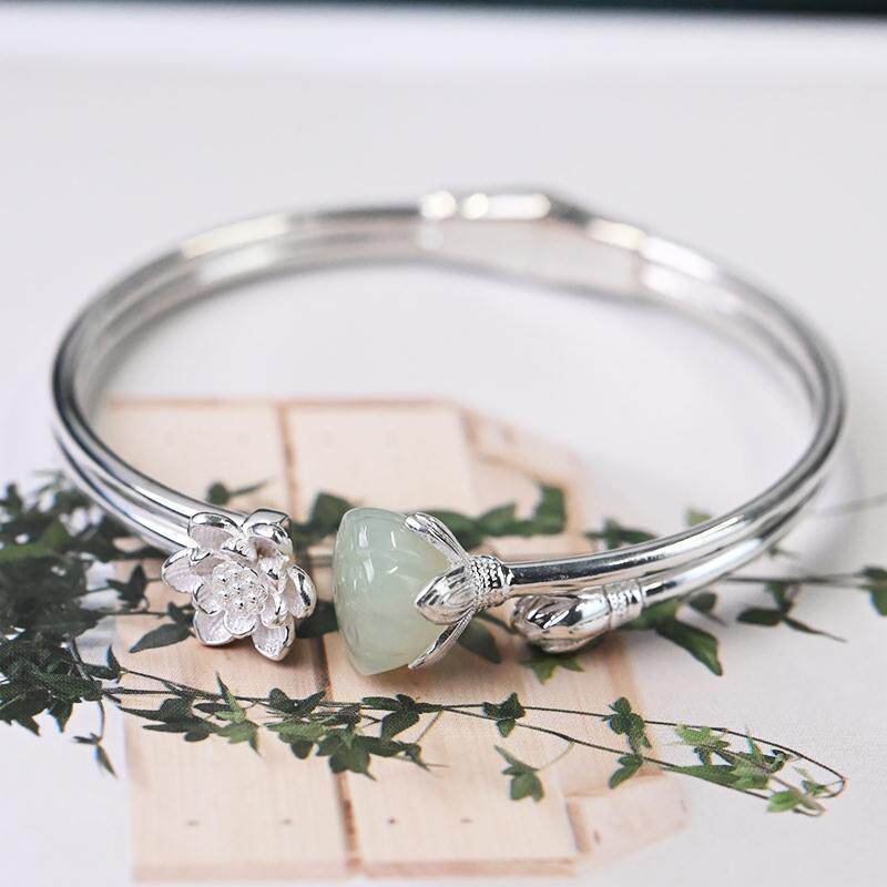 S  AGARWOOD SUCH AS CRUMBS THE SAME STEP BRACELET AND TIAN YU LOTUS BRACELET VERSATILE OPENING ADJUSTABLE RETRO BRACELET