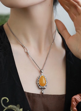 复古中式宫廷风平安花纹水滴莲花