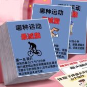 50张减脂三餐减肥运动减脂瘦全身贴纸科普装 饰防水贴纸笔记本贴画