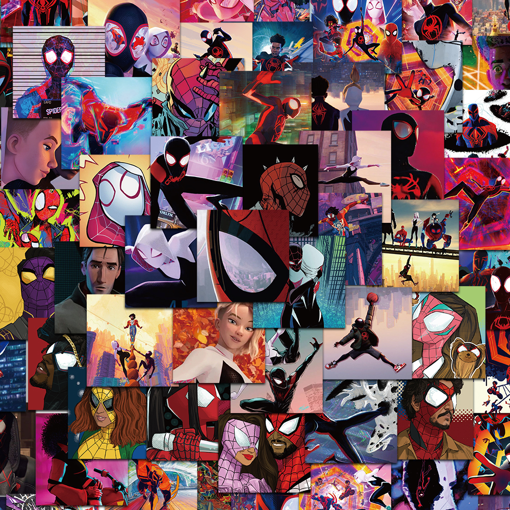 新款62张蜘蛛侠纵横宇宙贴纸
