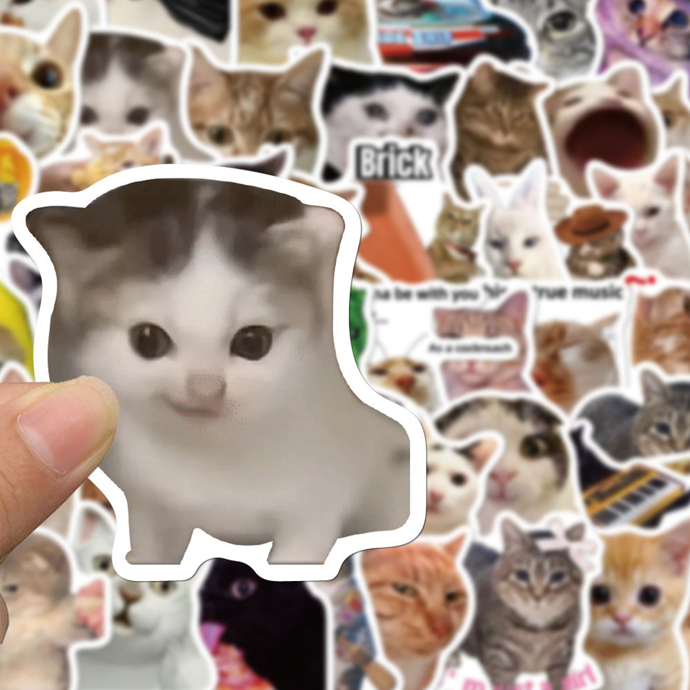 猫梗合集贴纸可爱搞怪趣味猫meme