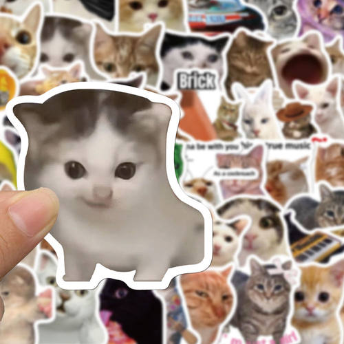 猫梗合集贴纸可爱搞怪趣味猫meme