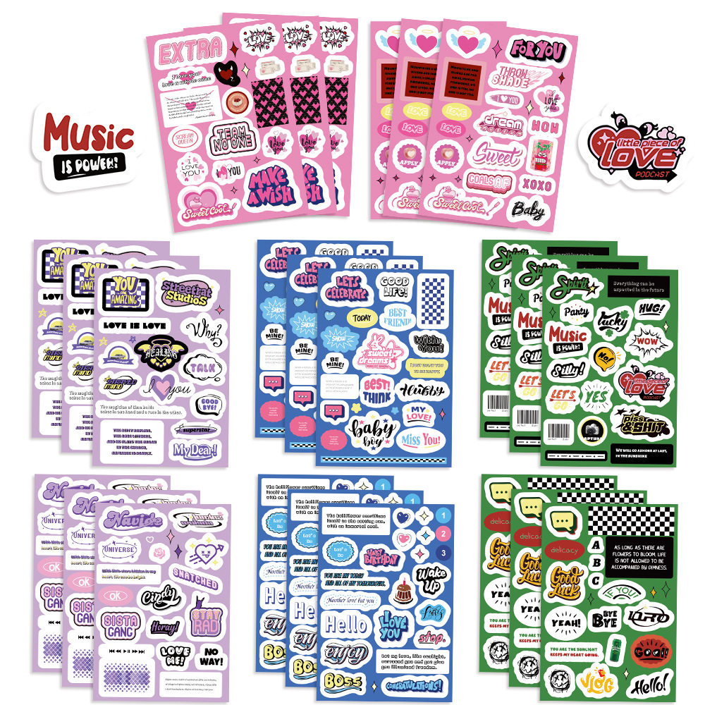 16张甜酷英文贴纸艺术字便签卡通拼贴装饰手机壳平板滑板防水贴画,文具电教/文化用品/商务用品,贴纸/立体贴纸,淘宝优惠券,粉丝福利购,淘宝优惠卷