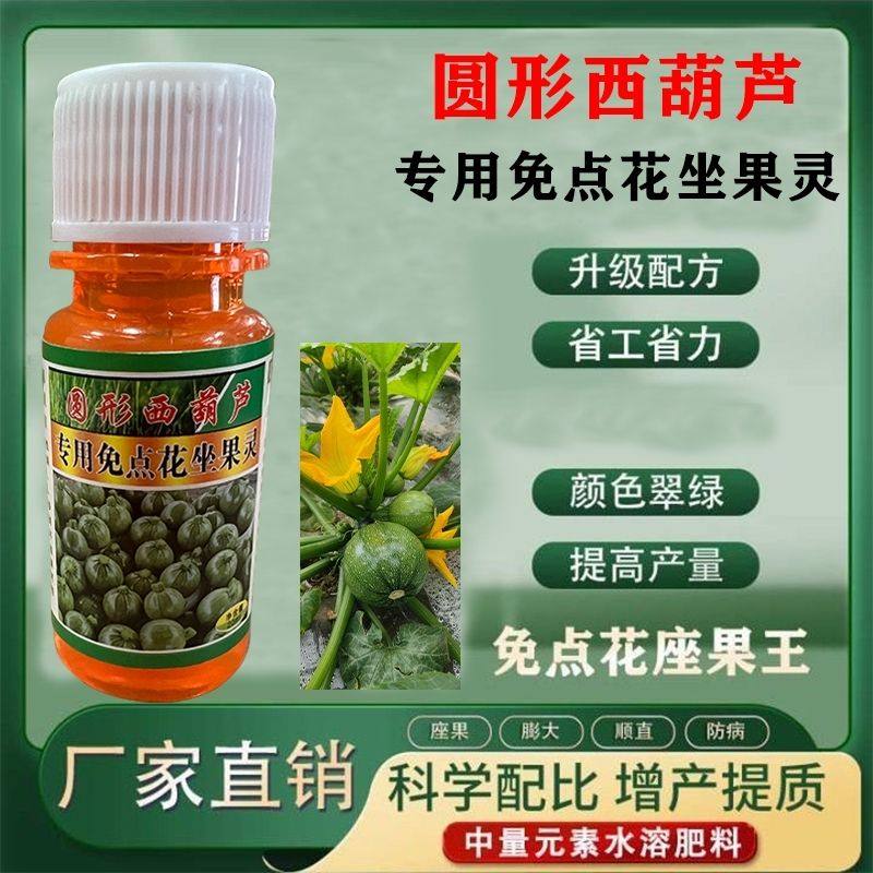 圆形西葫芦专用免点坐果灵座授粉坐瓜王座膨大保花人工授粉花药