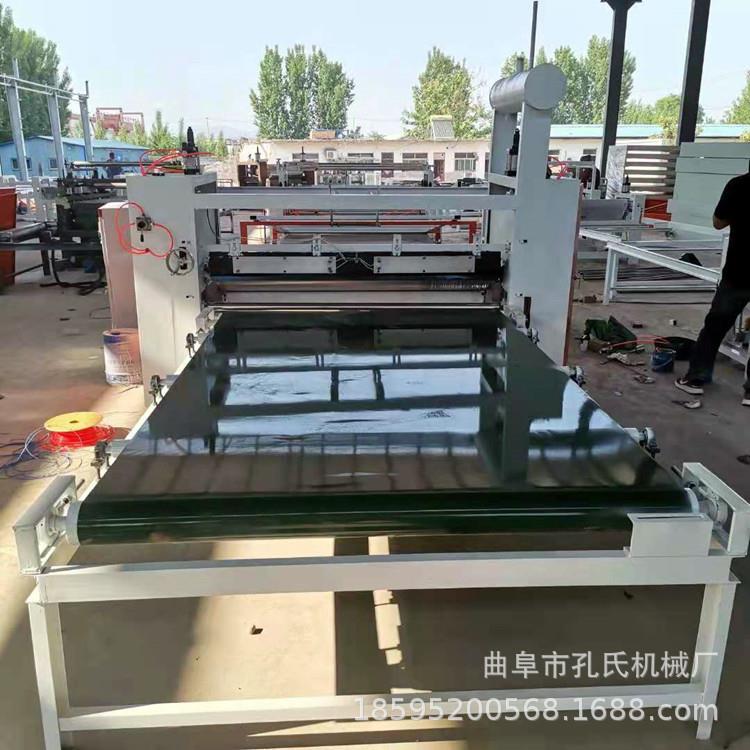 pur涂胶热压木饰面板pet膜贴面机自动上板木纹纸黑纸双面贴纸机