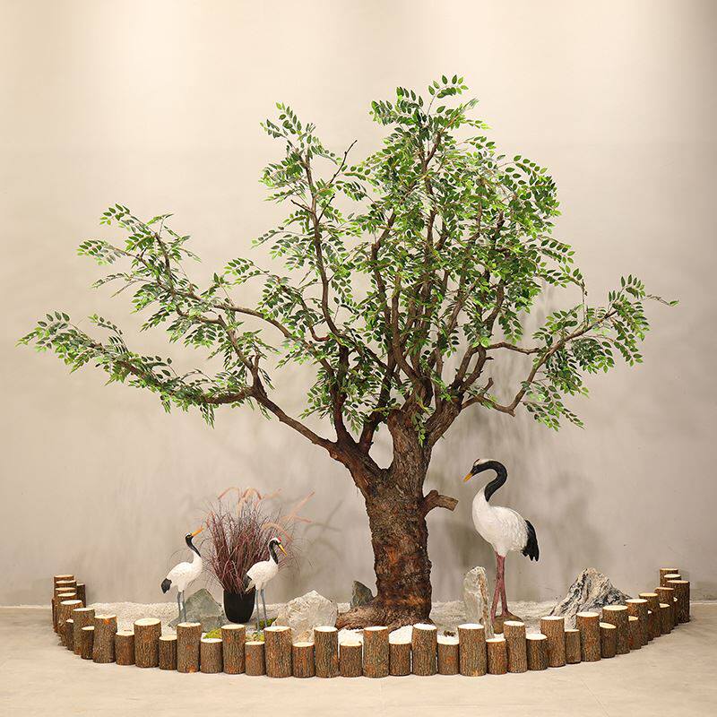 大型槐花树仿真槐树新中式国槐造型树影视基地造景假树室内外装饰