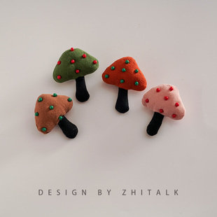 创意可爱蘑菇胸针森系毛衣包包装饰别针配饰森系女
