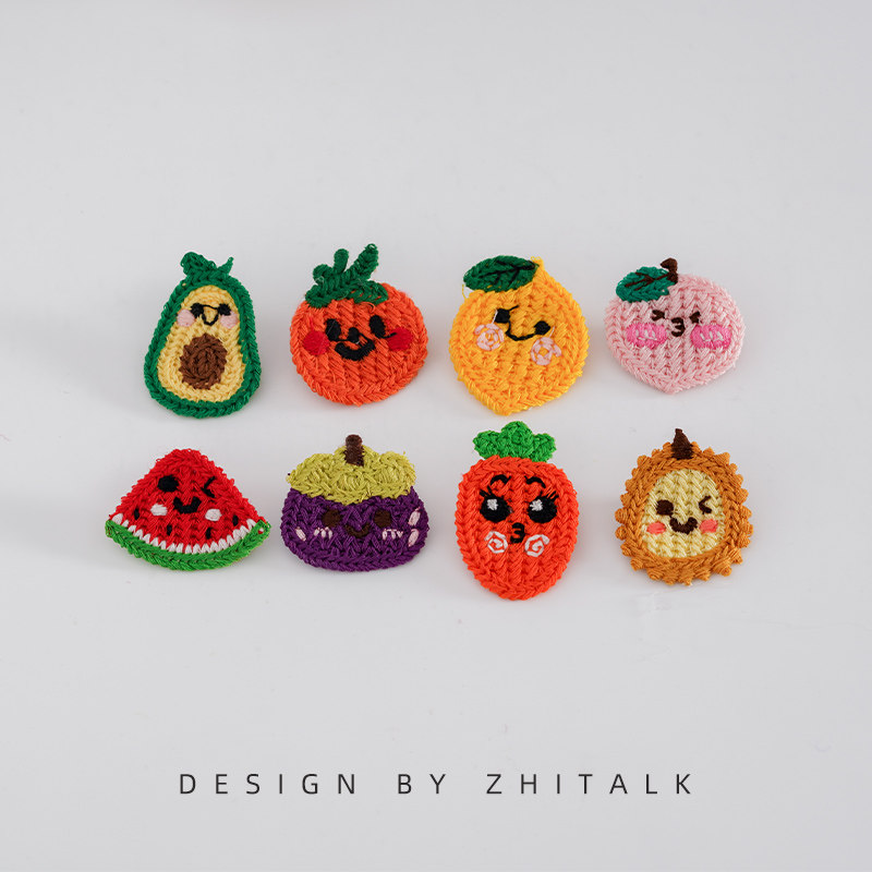 柑橘橙子胸针可爱小别针 日韩原创设计卡通水果帽子围巾装饰徽章