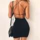 платьея sexy bodycon 欧美性感露背连衣裙 mini dress