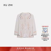 ZHI2025秋冬新品 装 饰风格 珠绣设计高级感百搭圆领西装