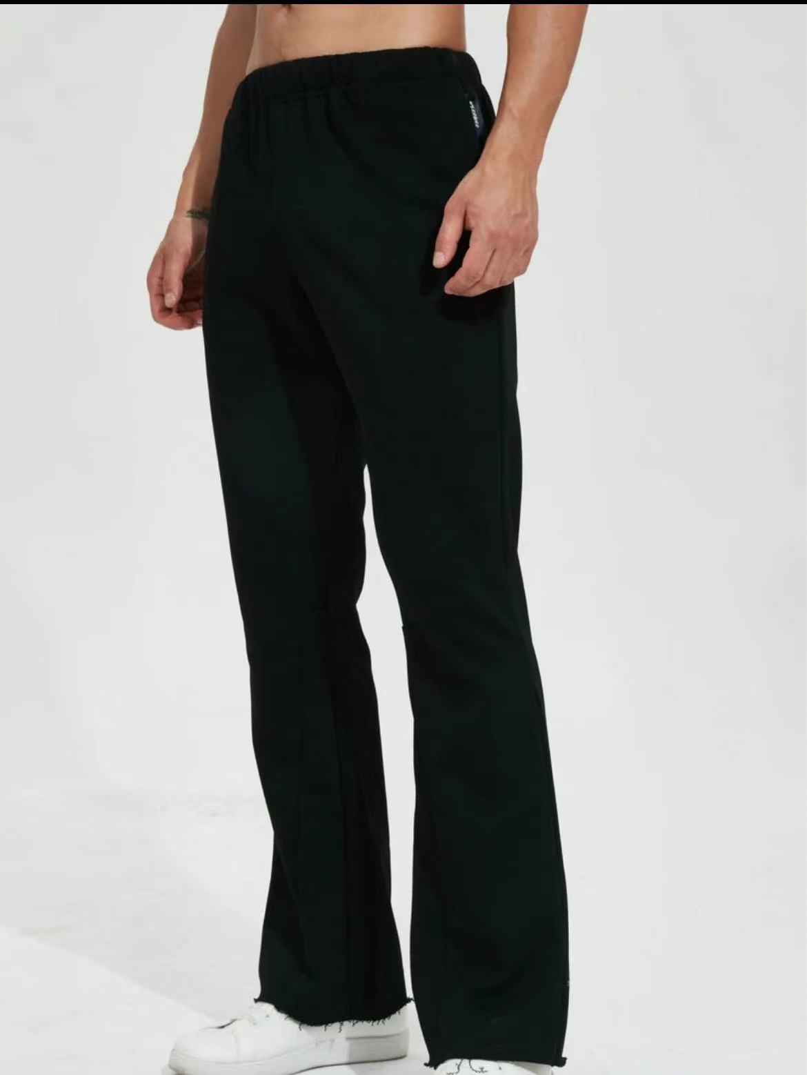 磨毛纯色显腿长百搭裤垂感